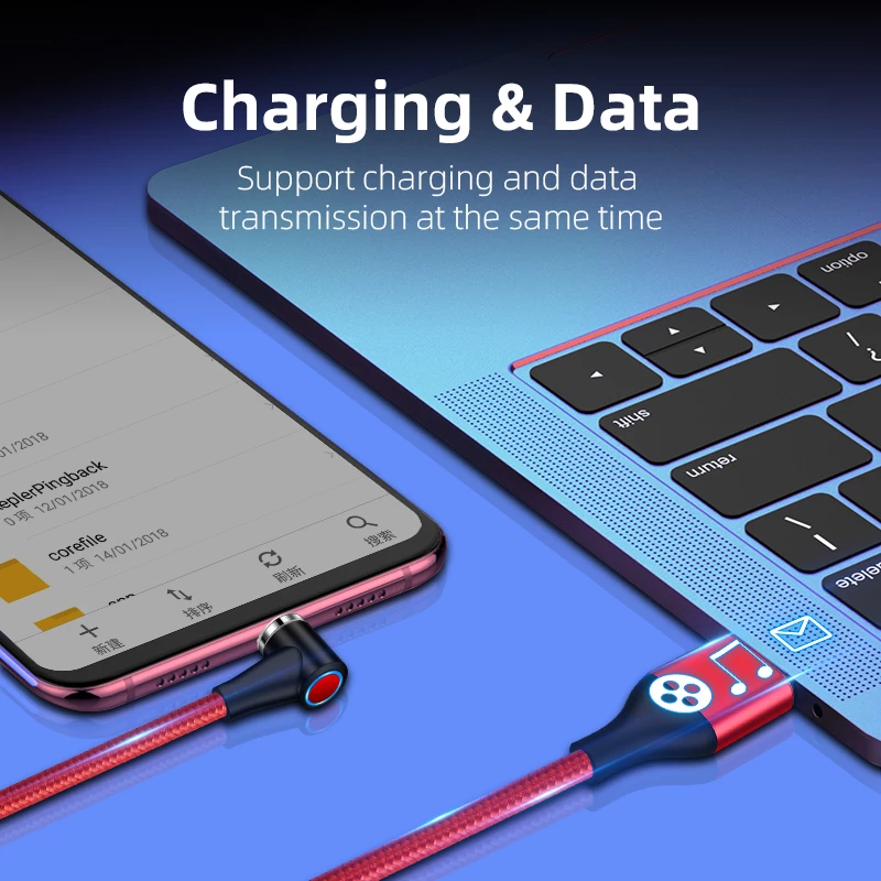 Compatible with Apple , Magnetic USB Cable Fast Charging Micro USB Type C Data Wire Cord Magnet Charger Mobile Phone Cable - Image 4
