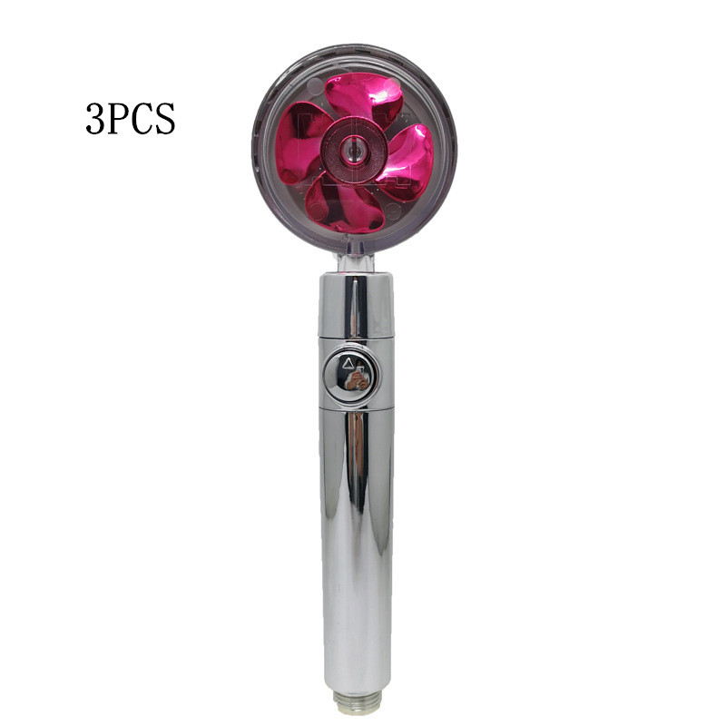 Propeller Driven Shower Head With Stop Button And Cotton Filter Turbocharged High Pressure Handheld Shower Nozzle - Image 19