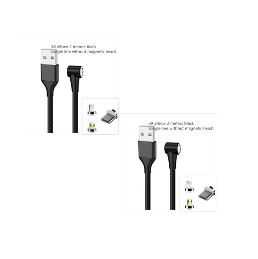Compatible with Apple , Magnetic USB Cable Fast Charging Micro USB Type C Data Wire Cord Magnet Charger Mobile Phone Cable - Image 28
