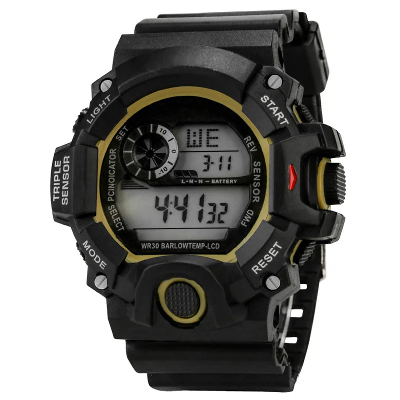 YIKAZE Y73 Men's Watch Digital Sports Electronic Wristwatch Multifunctional Waterproof Luminous Alarm Male's Sports Watch Clock - Image 17