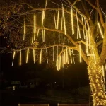 1pc 30CM LED Meteor Shower Rain Lights Waterproof Falling Raindrop Fairy String Light for Christmas Holiday Party Patio Decor