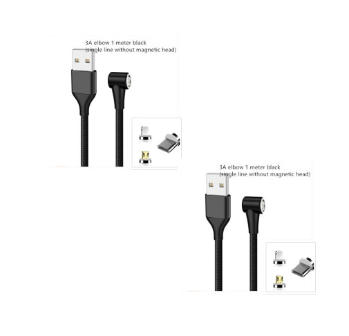 Compatible with Apple , Magnetic USB Cable Fast Charging Micro USB Type C Data Wire Cord Magnet Charger Mobile Phone Cable - Image 26