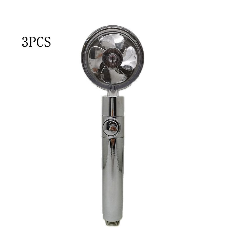 Propeller Driven Shower Head With Stop Button And Cotton Filter Turbocharged High Pressure Handheld Shower Nozzle - Image 18