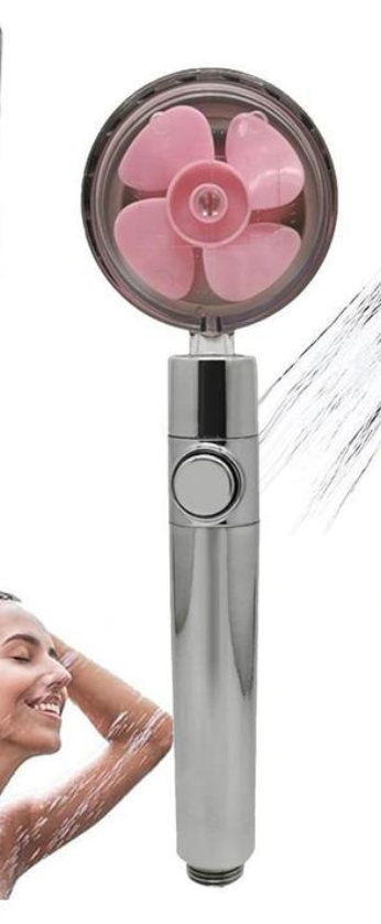Propeller Driven Shower Head With Stop Button And Cotton Filter Turbocharged High Pressure Handheld Shower Nozzle - Image 23