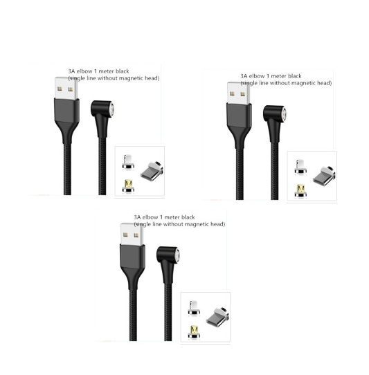 Compatible with Apple , Magnetic USB Cable Fast Charging Micro USB Type C Data Wire Cord Magnet Charger Mobile Phone Cable - Image 27