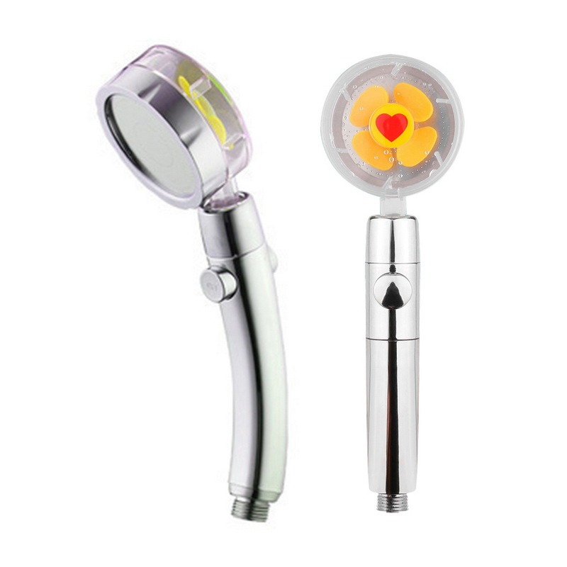 Propeller Driven Shower Head With Stop Button And Cotton Filter Turbocharged High Pressure Handheld Shower Nozzle - Image 59