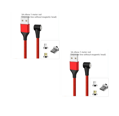 Compatible with Apple , Magnetic USB Cable Fast Charging Micro USB Type C Data Wire Cord Magnet Charger Mobile Phone Cable - Image 34