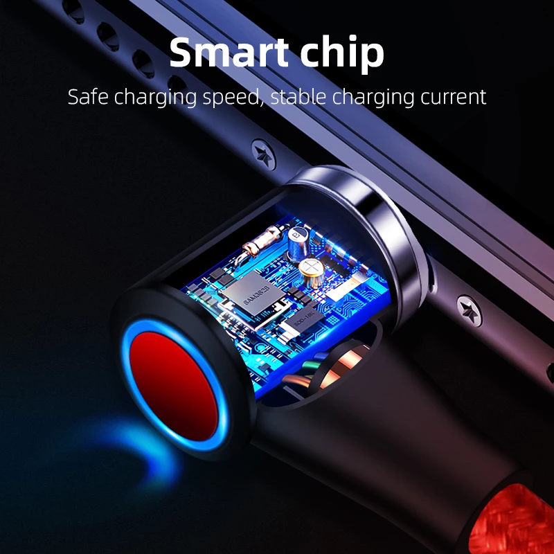Compatible with Apple , Magnetic USB Cable Fast Charging Micro USB Type C Data Wire Cord Magnet Charger Mobile Phone Cable - Image 5
