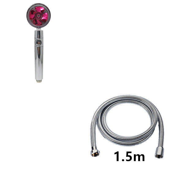 Propeller Driven Shower Head With Stop Button And Cotton Filter Turbocharged High Pressure Handheld Shower Nozzle - Image 36
