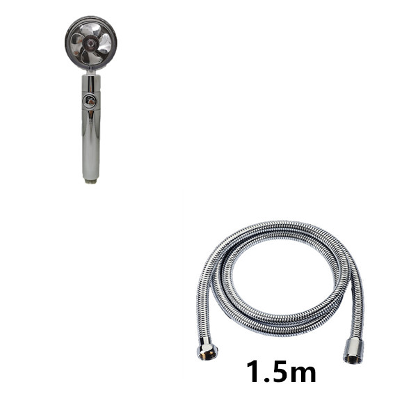 Propeller Driven Shower Head With Stop Button And Cotton Filter Turbocharged High Pressure Handheld Shower Nozzle - Image 38